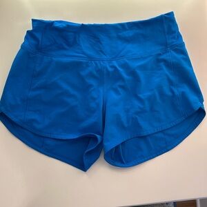 Blue Lululemon 2.5 size 4 speed ups.